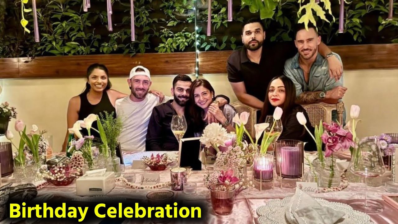 Anushka Sharma birthday, Virat Kohli, Faf du Plessis, Glenn Maxwell, gala dinner, celebration, RCB, IPL, Chakda Xpress, Jhulan Goswami