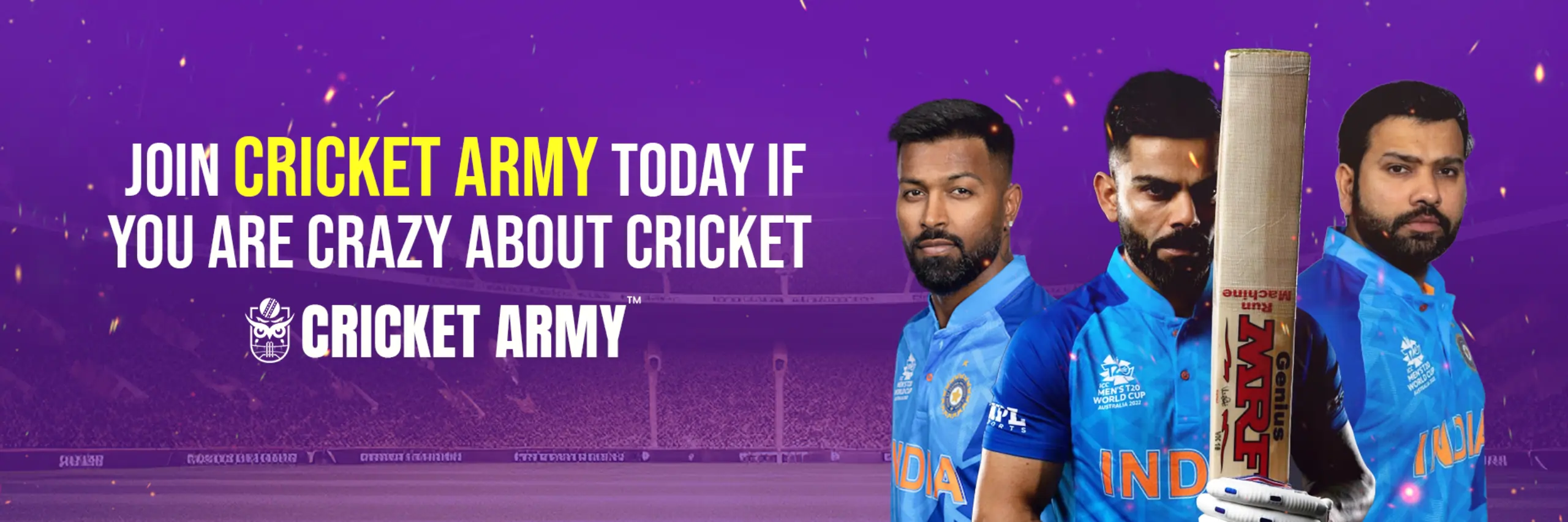 Cricket Army Join Fan Club