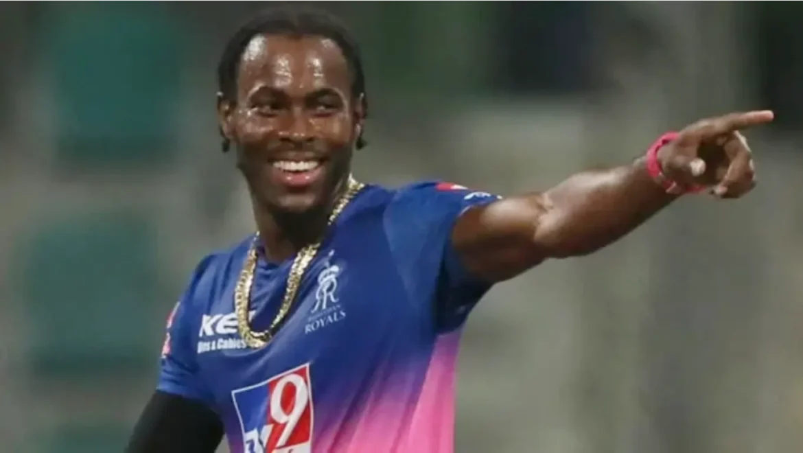 Jofra Archer playing for Rajasthan Royals in IPL 2025