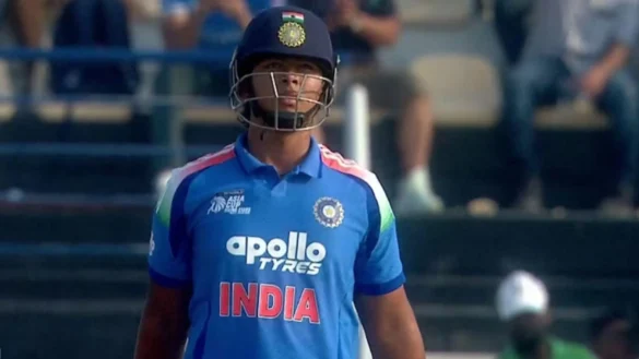 Vaibhav Suryavanshi playing a composed knock in the Asia Cup rising stars match against Pakistan A.